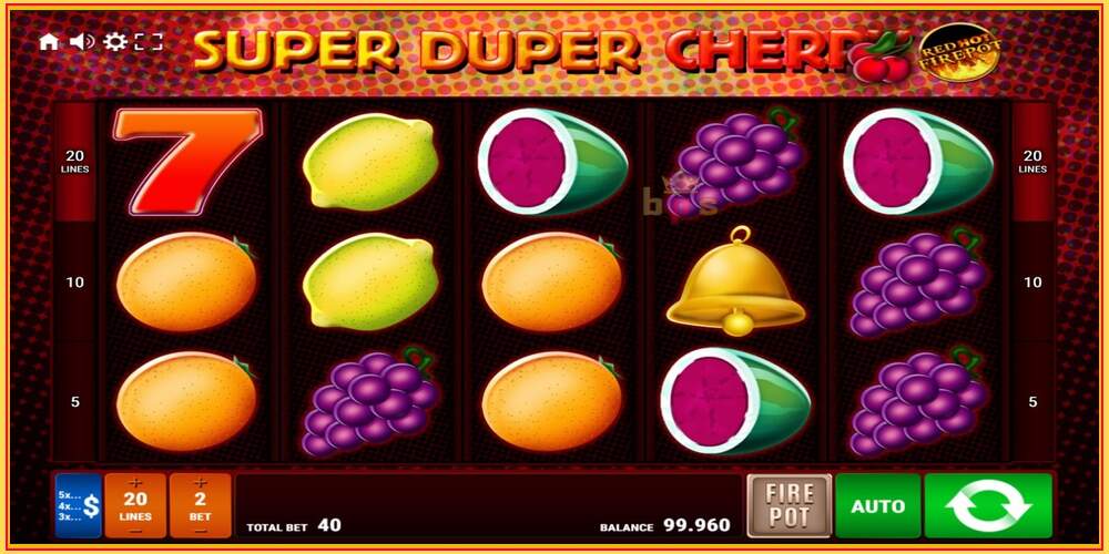 Игровой слот Super Duper Cherry Red Hot Firepot