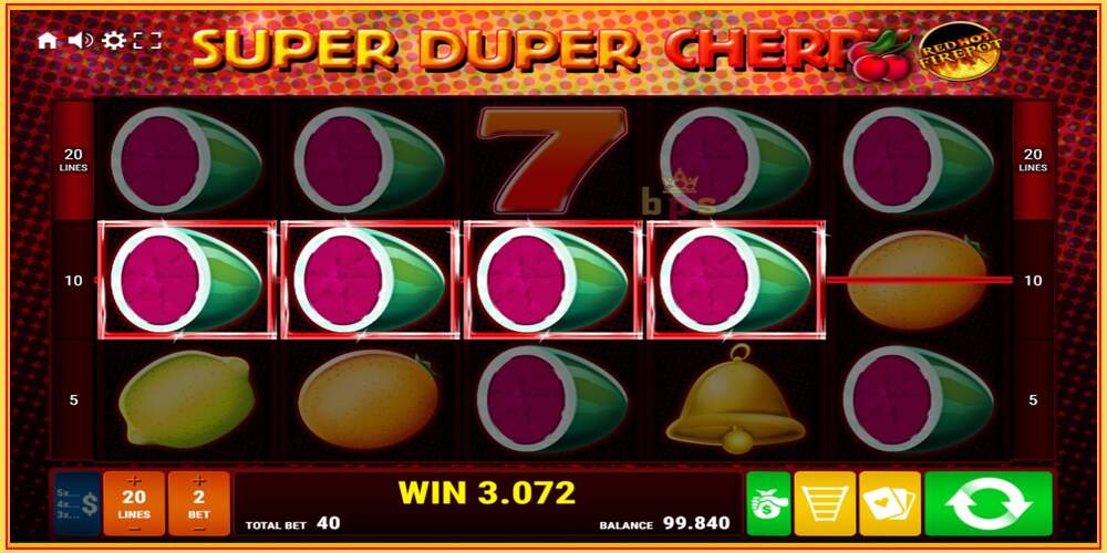 Игровой слот Super Duper Cherry Red Hot Firepot