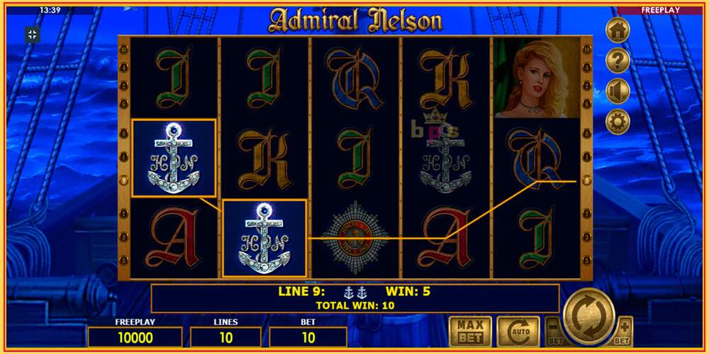 Игровой слот Admiral Nelson