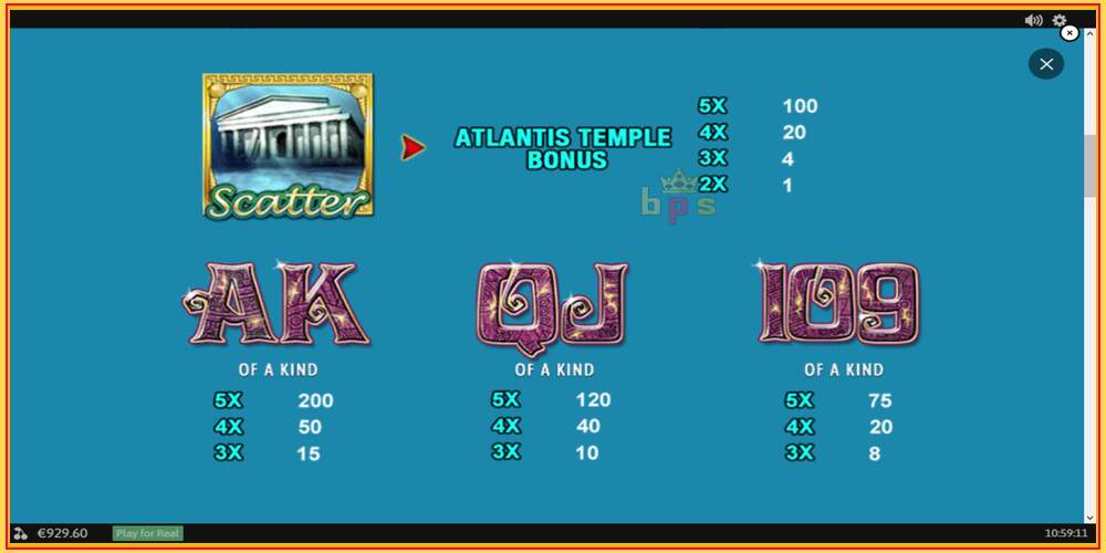 Игровой слот Atlantis Queen