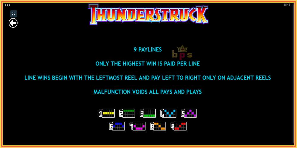 Spelautomat Thunderstruck