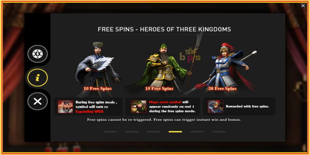 Игровой слот Three Kingdoms