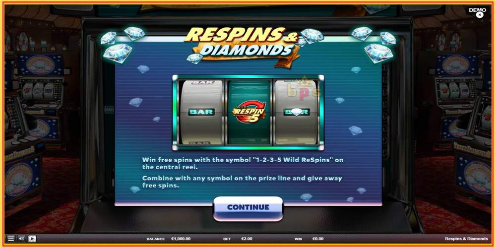 Gniazdo do gry Respins Diamonds