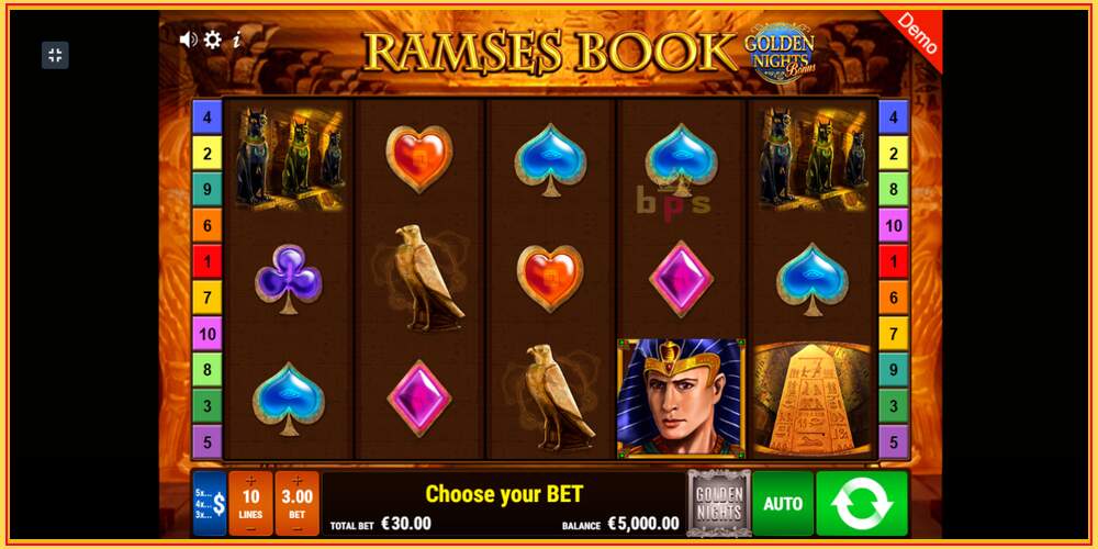 Slot di gioco Ramses Book Golden Nights