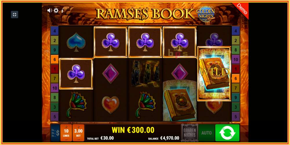 Игровой слот Ramses Book Golden Nights