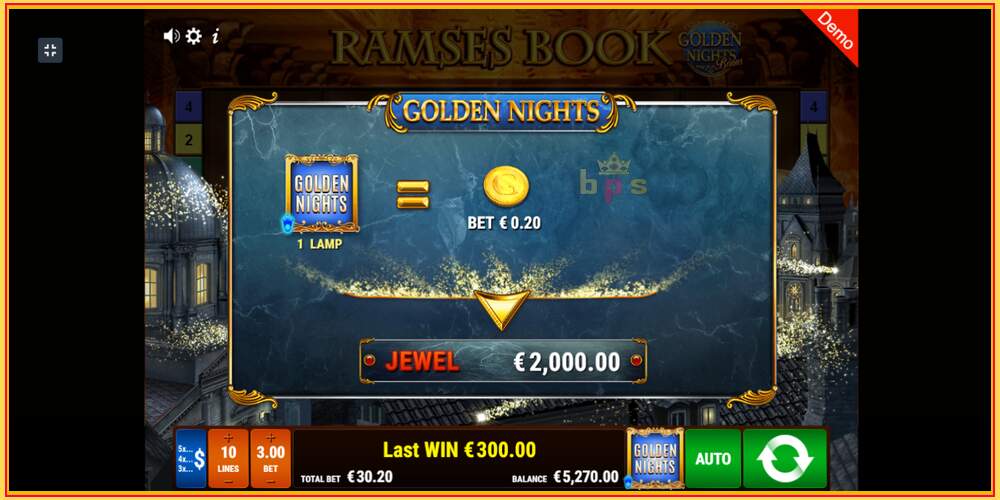 Slot di gioco Ramses Book Golden Nights