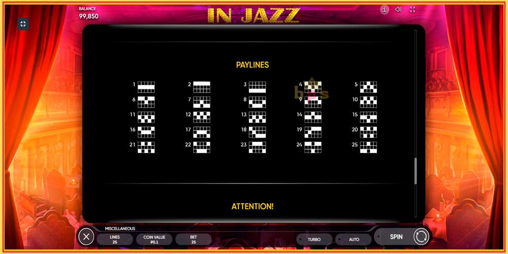 Игровой слот In Jazz