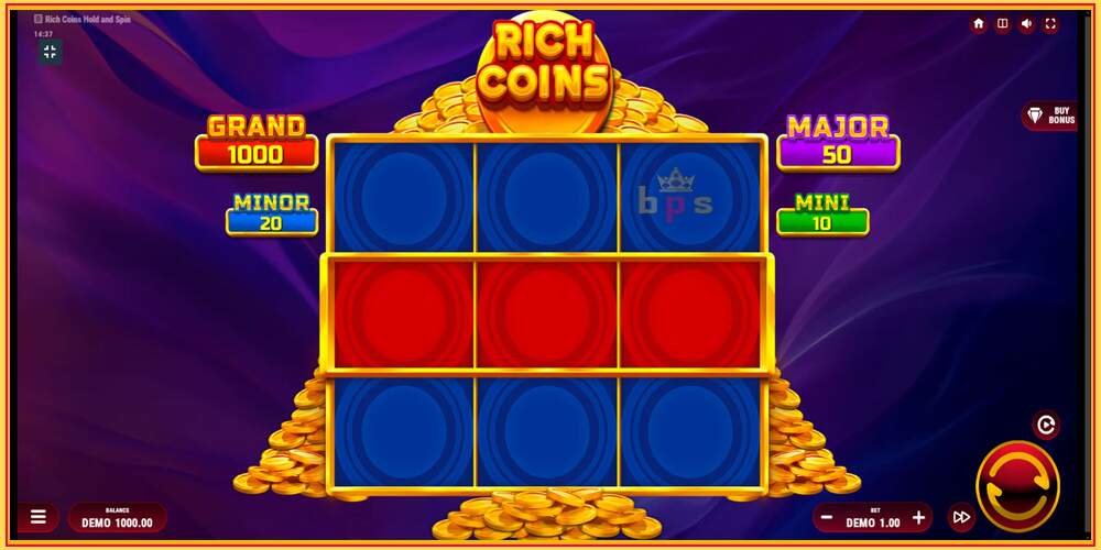 Игровой слот Rich Coins Hold and Spin