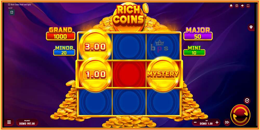 Игровой слот Rich Coins Hold and Spin