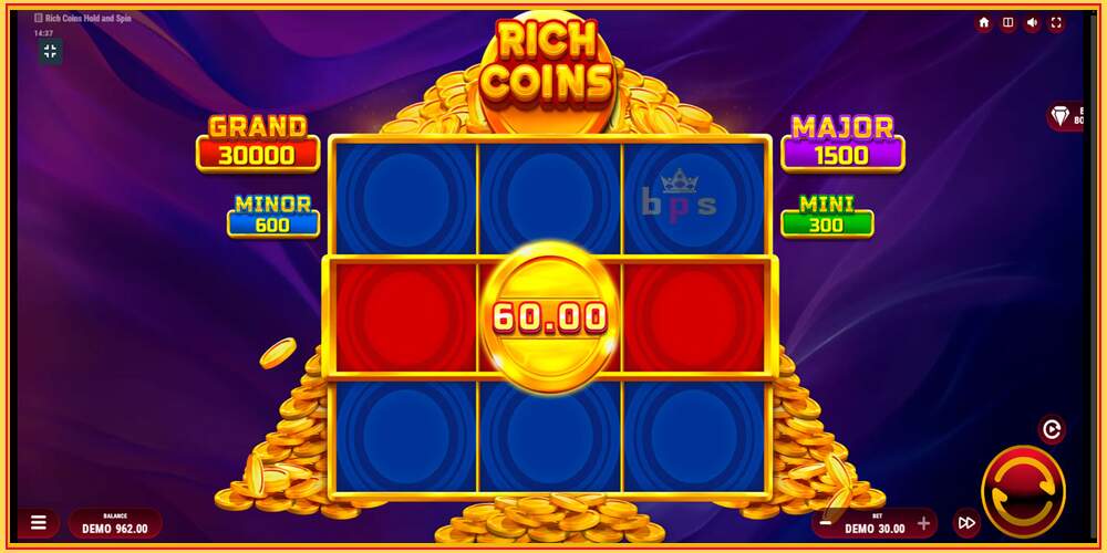 Игровой слот Rich Coins Hold and Spin