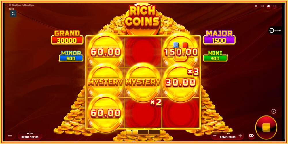 Игровой слот Rich Coins Hold and Spin