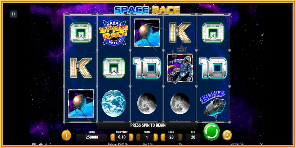 Игровой слот Space Race