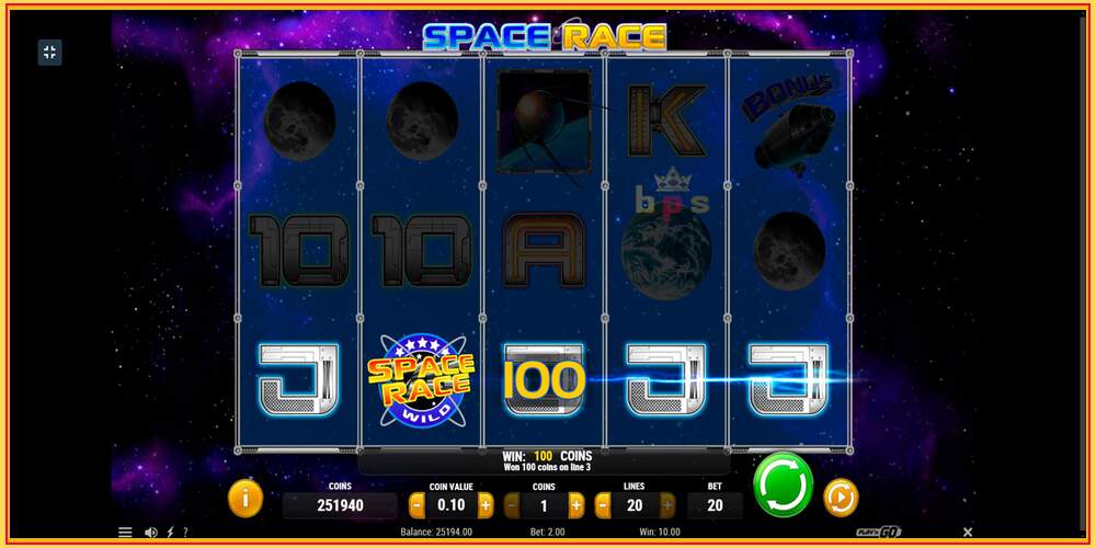 Игровой слот Space Race