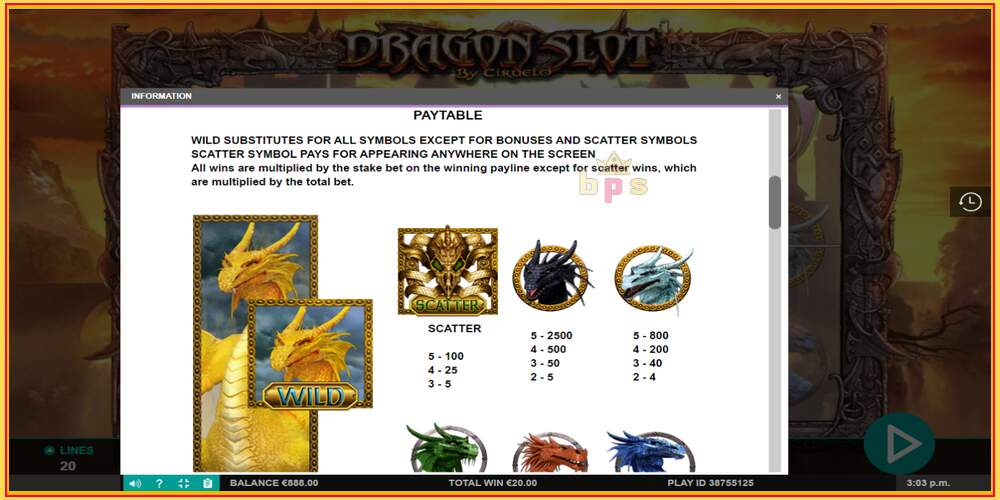 Игровой слот Dragon Slot