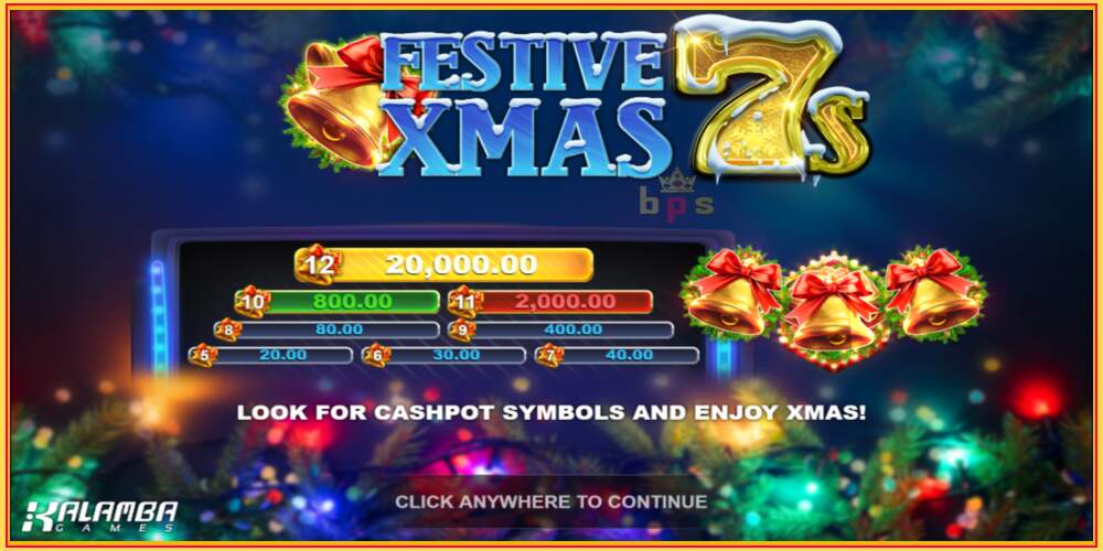 Игровой слот Festive Xmas 7s