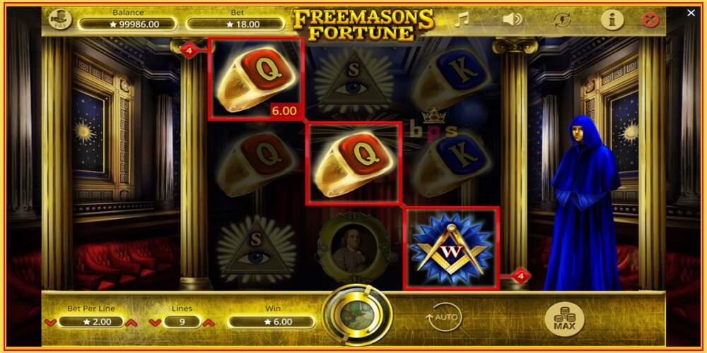 Gniazdo do gry Freemasons Fortune