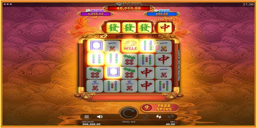 Игровой слот Pong Pong Mahjong Jackpots