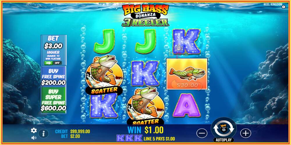 Игровой слот Big Bass Bonanza 3 Reeler