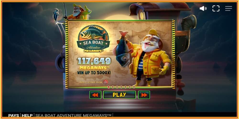 Игровой слот Sea Boat Adventure Megaways