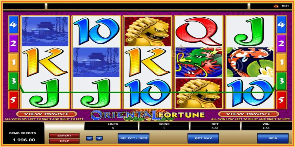 Game slot Oriental Fortune