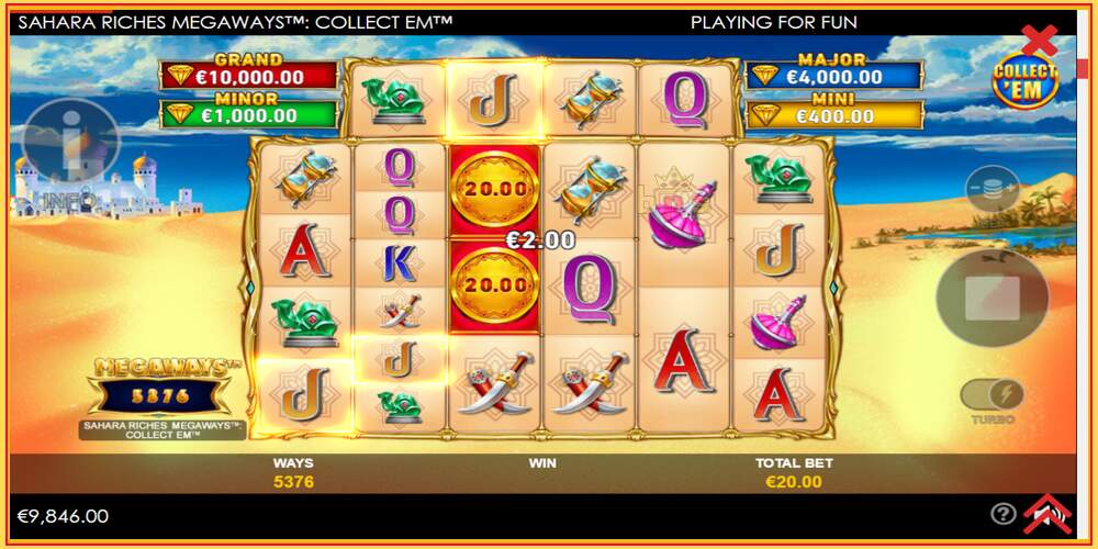 Игровой слот Sahara Riches Megaways Collect Em