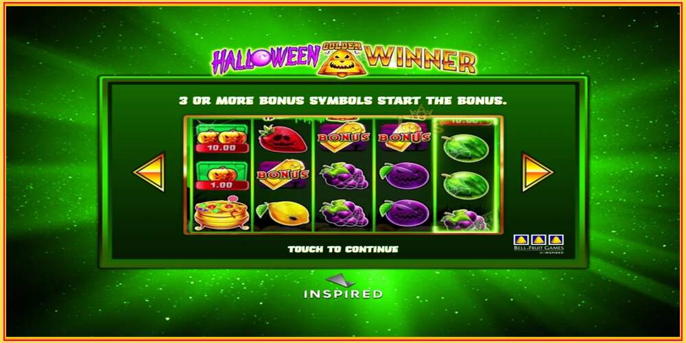 Игровой слот Halloween Golden Winner