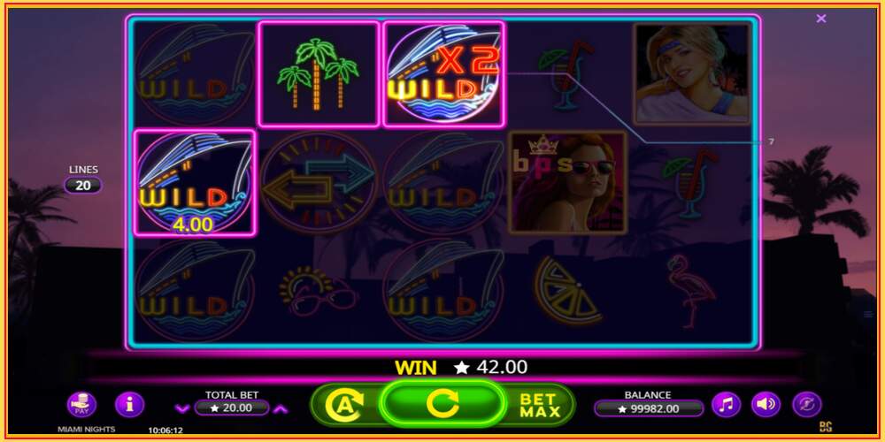 Igraći slot Miami Nights