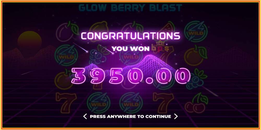 Pelipaikka Glow Berry Blast