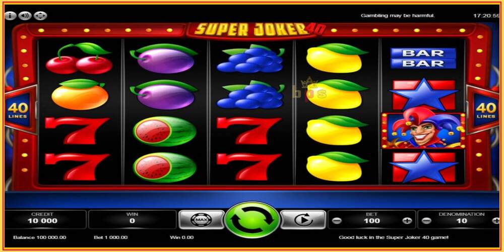 Игровой слот Super Joker 40