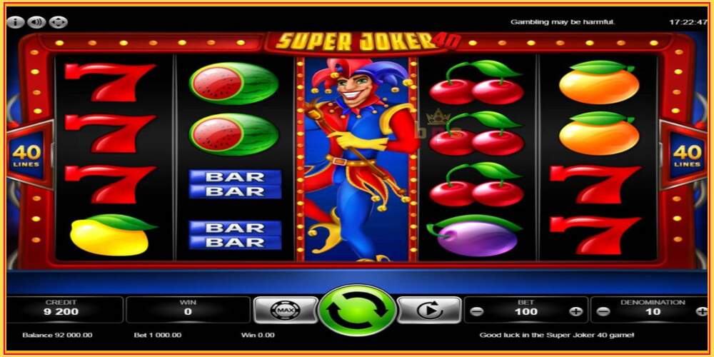 Игровой слот Super Joker 40