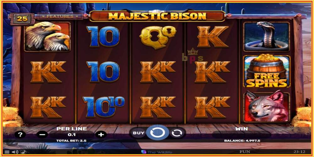 Игровой слот Majestic Bison