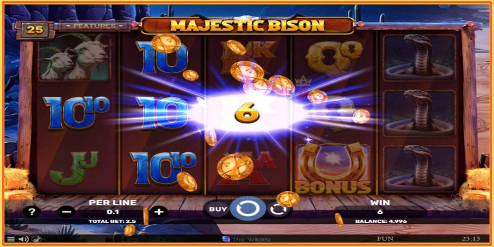 Игровой слот Majestic Bison