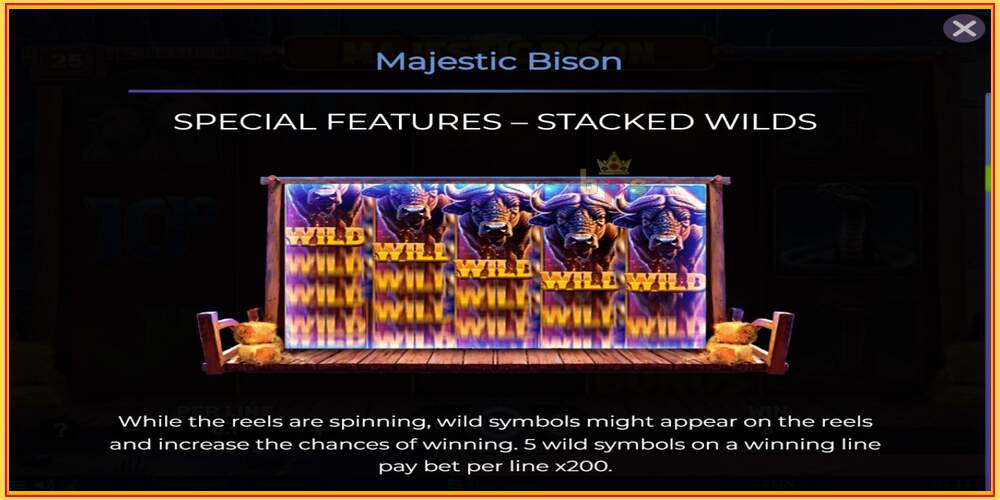 Игровой слот Majestic Bison