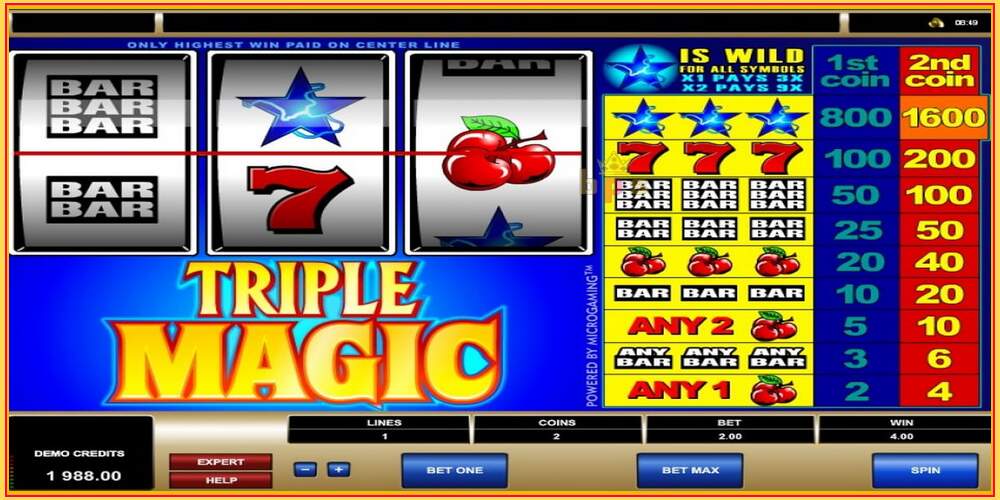 Игровой слот Triple Magic