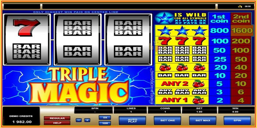 Игровой слот Triple Magic