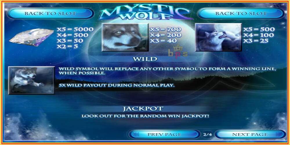 Spelslot Mystic Wolf