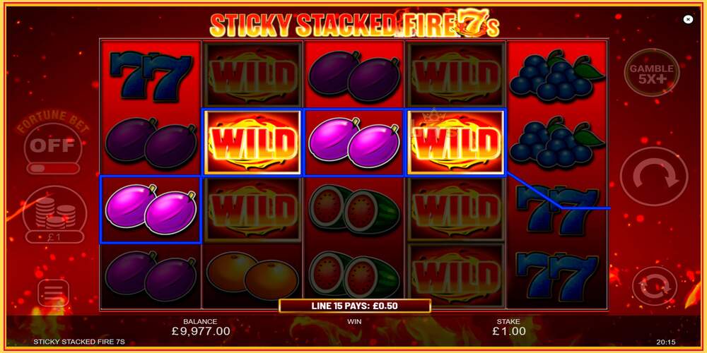 Игровой слот Sticky Stacked Fire 7s