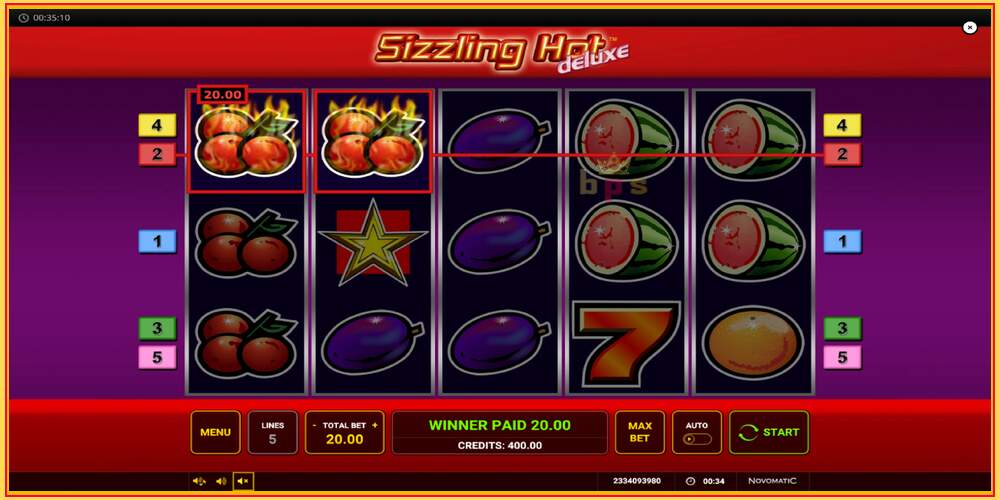 Игра слот Sizzling Hot Deluxe