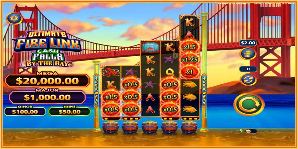 Игровой слот Ultimate Fire Link Cash Falls By The Bay