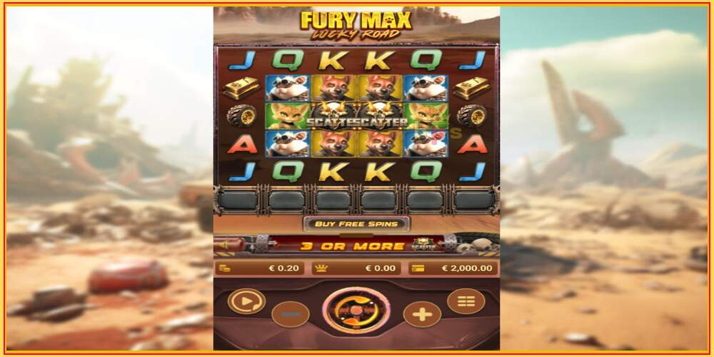 Khe trò chơi Fury Max Lucky Road