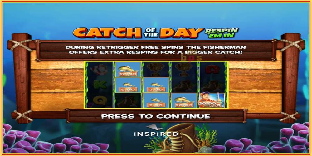 Игровой слот Catch of the Day Respin Em In