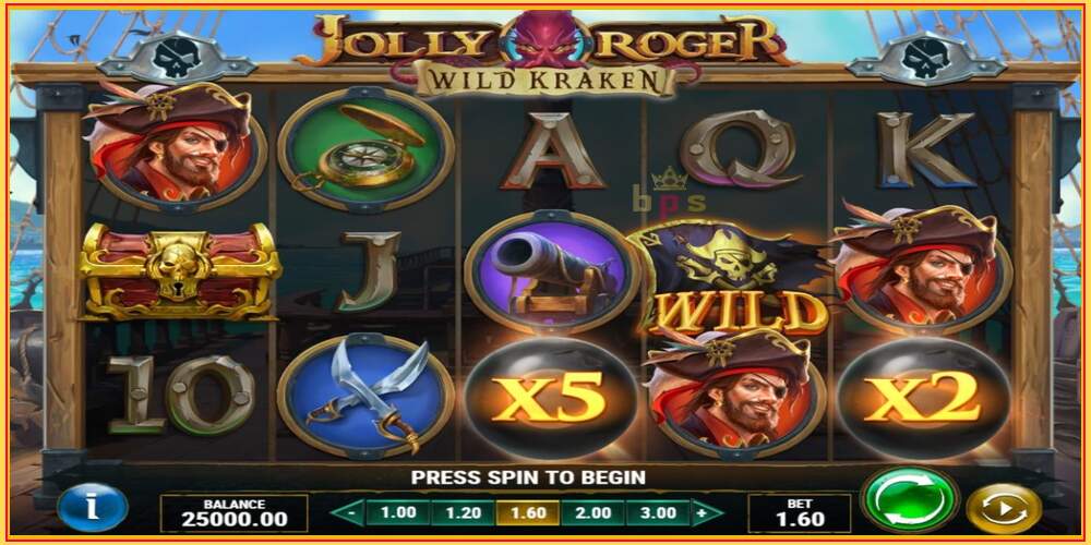 Igraći slot Jolly Roger Wild Kraken