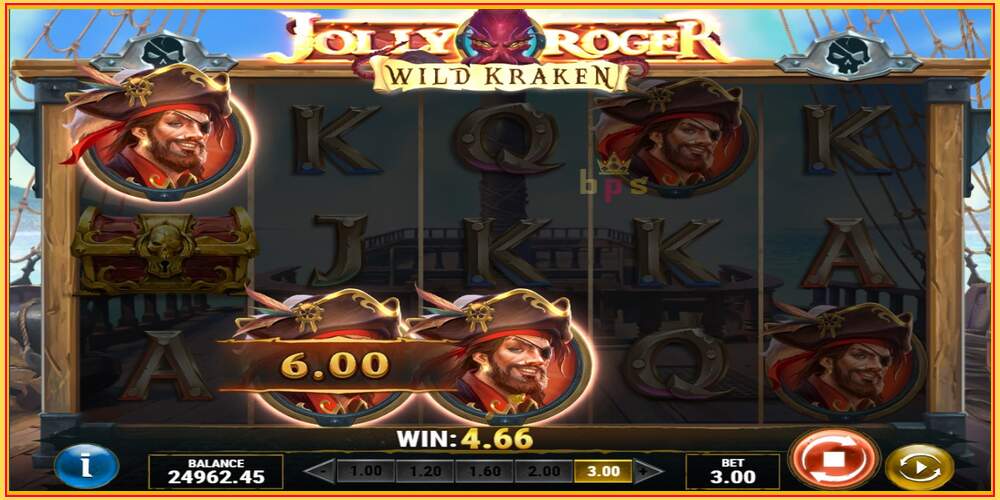 Igraći slot Jolly Roger Wild Kraken