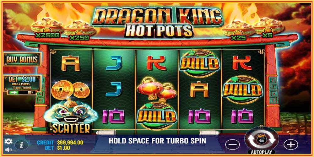 Игровой слот Dragon King Hot Pots