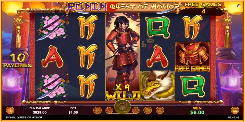 Игра слот Ronin - Quest of Honor