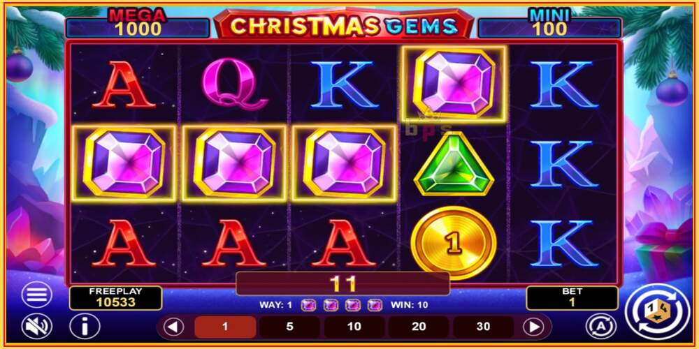 Игровой слот Christmas Gems Hold & Win