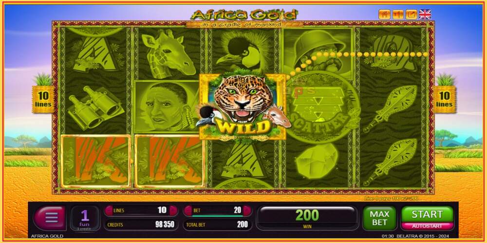 Игровой слот Africa Gold