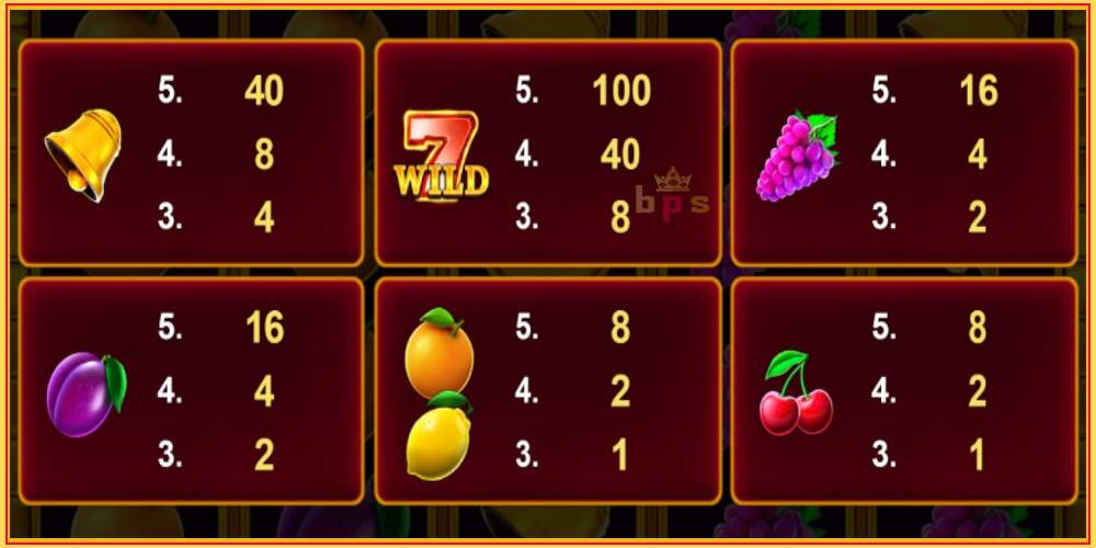 თამაშის სლოტი Cashn Fruits Fortune 100