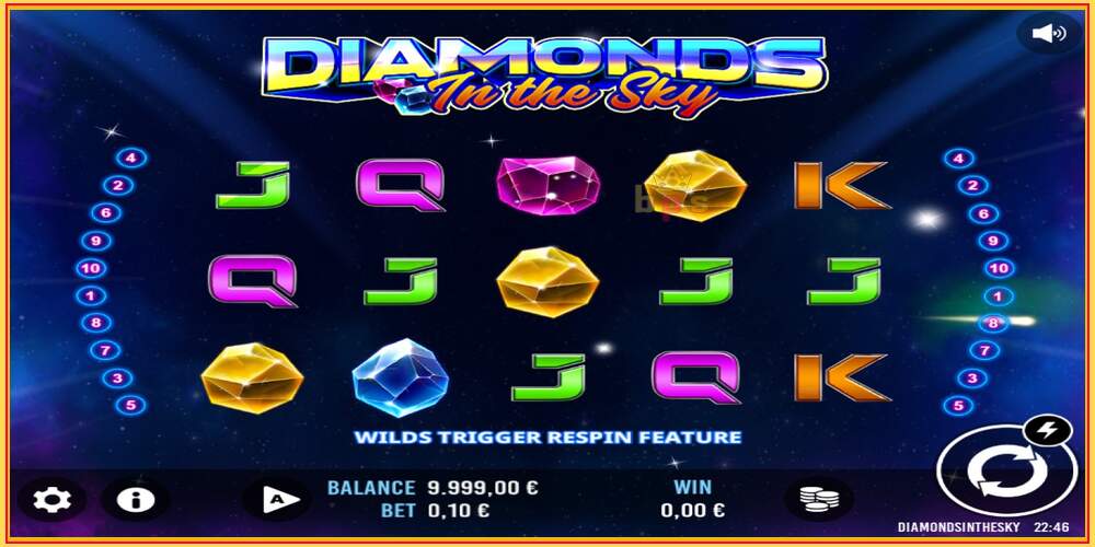 Игровой слот Diamonds In The Sky