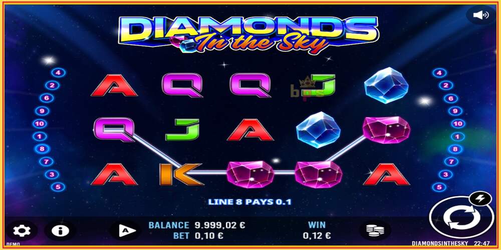 Игровой слот Diamonds In The Sky